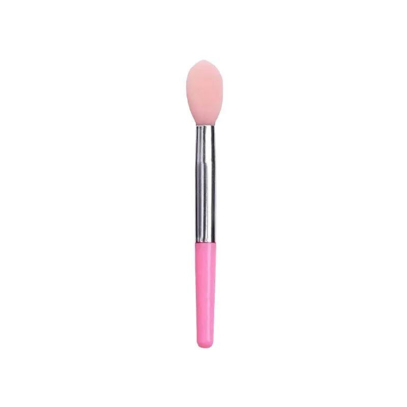 1 unidad de bálsamos labiales de silicona, cepillo para máscara de labios con ventosa, cubierta antipolvo, lápiz labial, aplicador de pincel de maquillaje, herramienta de maquillaje en barra negra para ojos