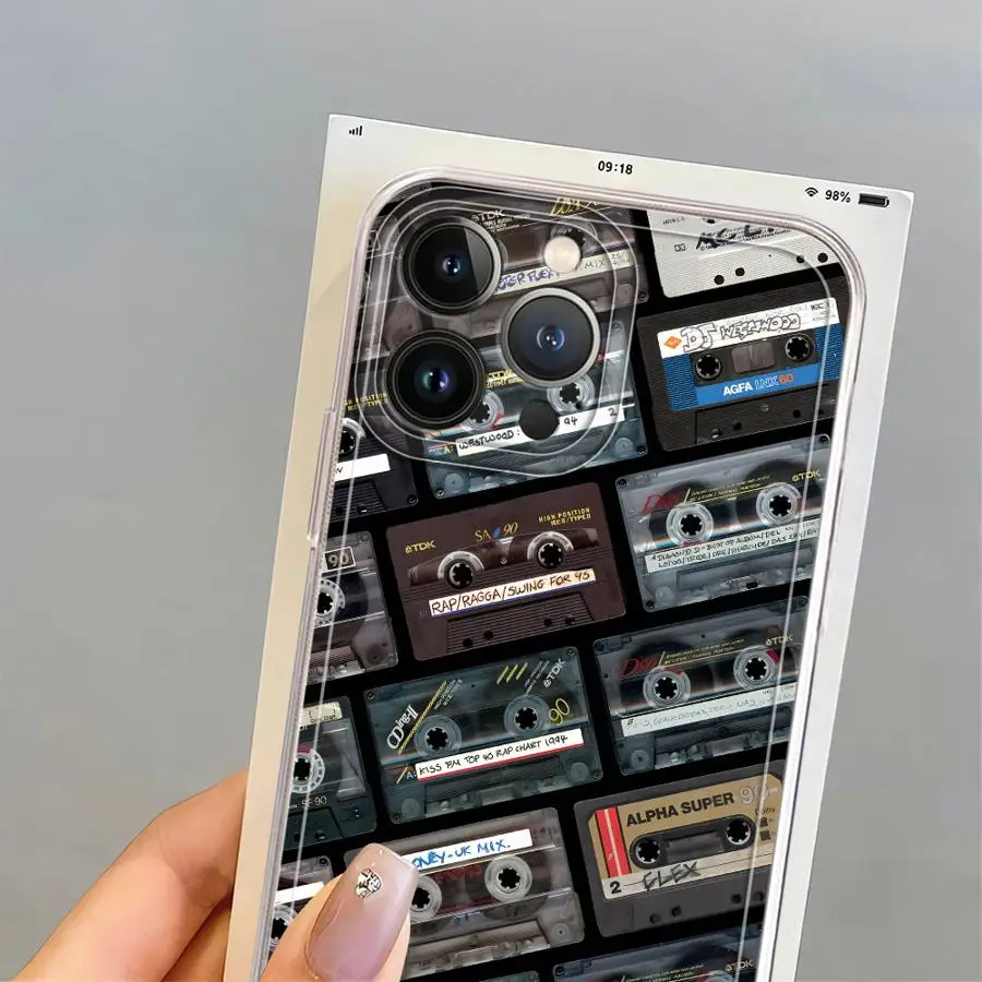 حافظة لهاتف آيفون 12 Mini XR 7 8 16 15 14 Plus 13 12 11 Pro MAX 17 Air 16e غطاء هاتف ناعم