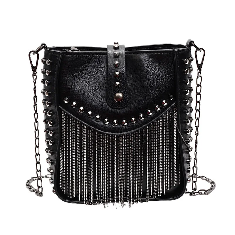 

Chain Bag For Women Autumn 2024 Vintage Fashion Trend High-end Sense Shoulder Bag Commuting Crossbody Bucket Bag Women's Handbag
