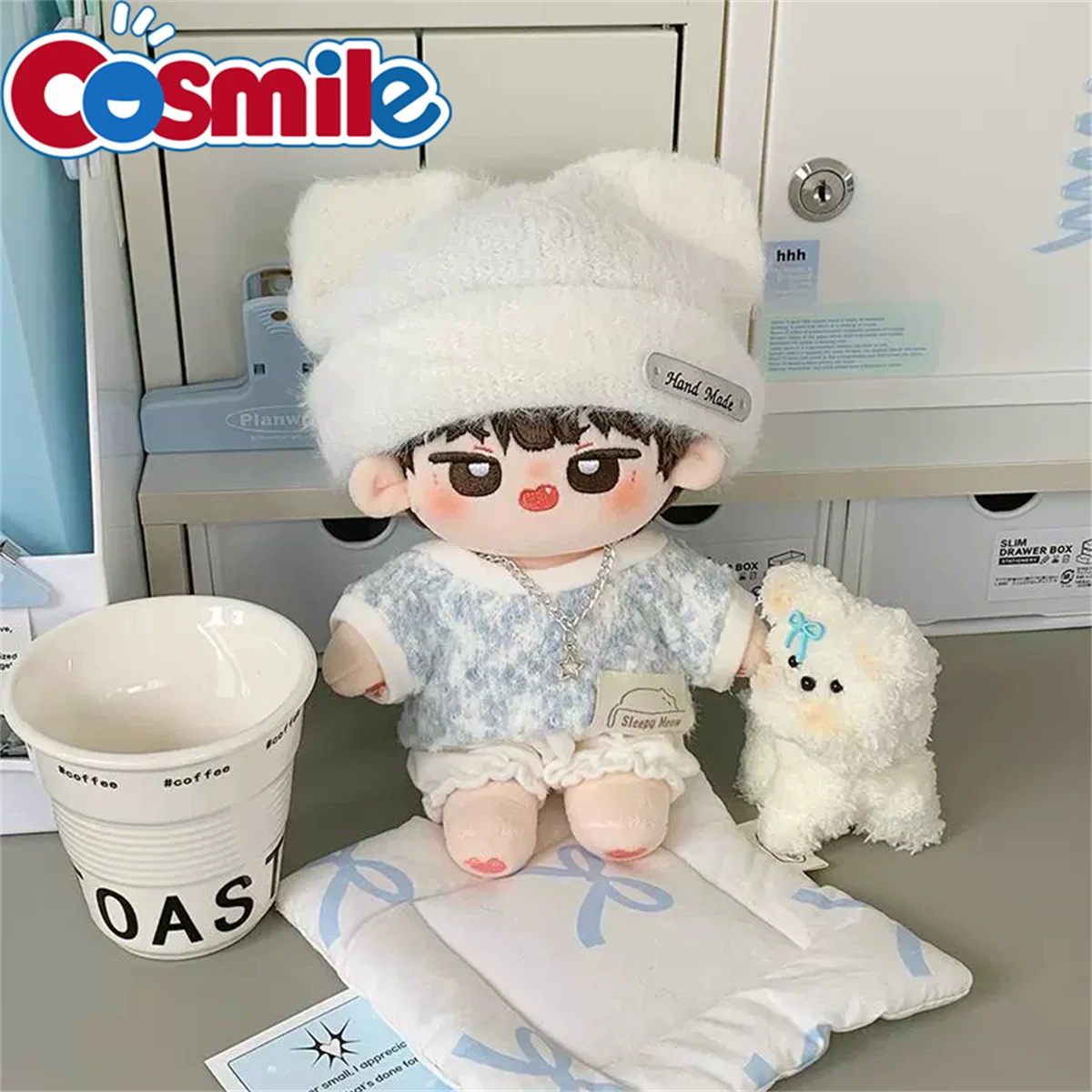 20cm Doll Clothes Fashion Sweet Cool Costume Suit Stuffed No Attribute Plushies Plush Doll Accessories Anime Toy For Kids Gifts