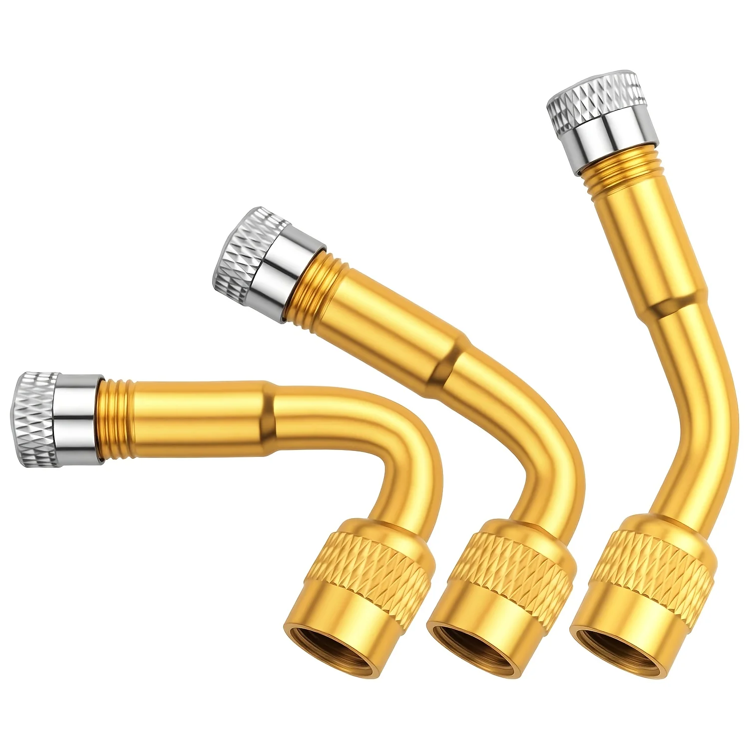 AliExpress 3Pcs Motorcycle 45 90 135 Degree Angle Bent Valve Adaptor Tyre Tube Valve Extension Adapter For Car RVs Moto Bike