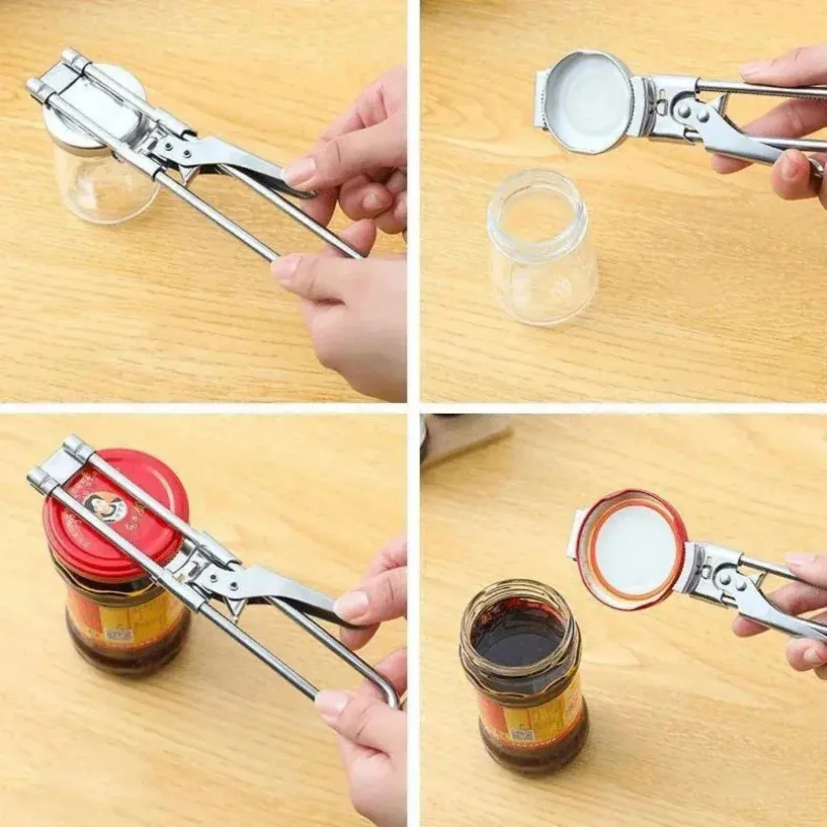 Adjustable Multi-Function Bottle Opener Stainless Steel Lids Off Jar Opener Labor-Saving Screw Can Opener For Kitchen Tools image 3