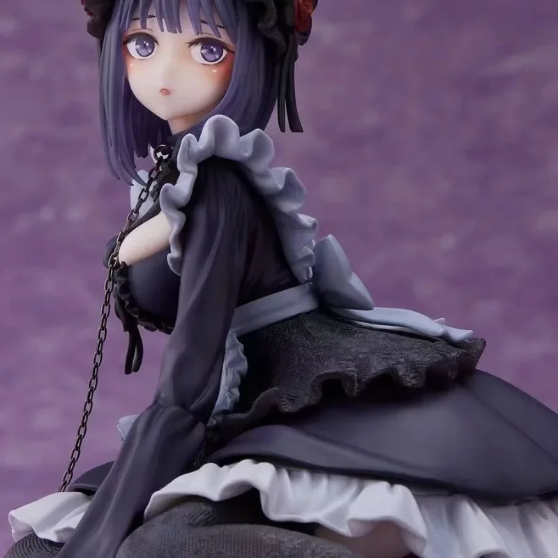 12cm My Dress-Up Darling Anime Figure Black Maid Outfit Kitagawa Marin Action Figure Shizuku Kuroe Figurine Collection Model Toy