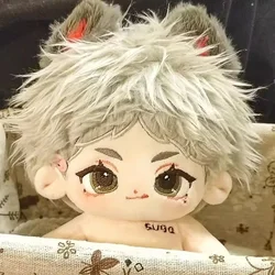 20cm Anime Haikyuu!! Sugawara Koushi Kawaii Cosplay Plush Doll Body With Skeleton Cartoon Plushies Model Toy Figures Gift