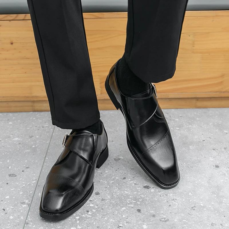 

Размер 38-46, деловая мужская кожаная обувь в европейском стиле, повседневная удобная модная брендовая обувь дерби, мужская социальная обувь