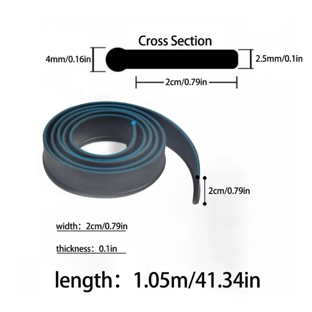41inch Glass Squeegee Refills Replacement Squeegee Rubber Window Glass Cleaning Tool Cleaner Scraper