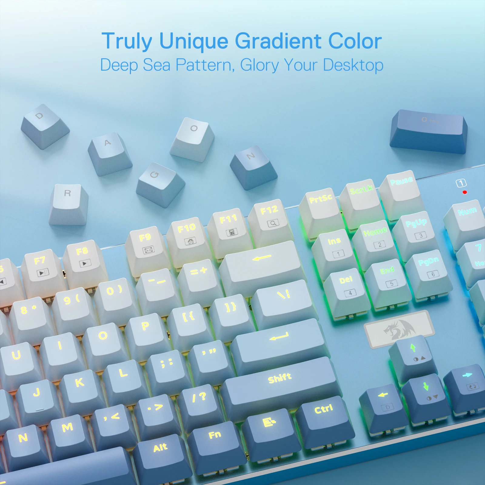 لوحة مفاتيح ألعاب ميكانيكية سلكية بإضاءة خلفية LED ، قاعدة ألومنيوم ، مفاتيح خطية ، تبديل ساخن ، مفتاح أحمر هادئ