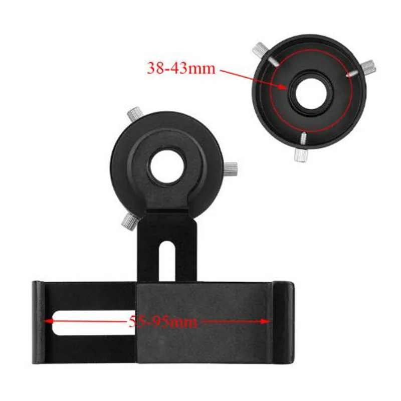 電話写真ブラケット望遠鏡、氷接続、55〜95mmの範囲