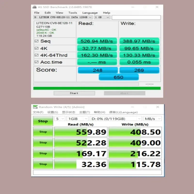 Disco rigido originale per interfaccia SATA SSD LITEON CV8-128G la modalità NGFF supporta desktop per laptop