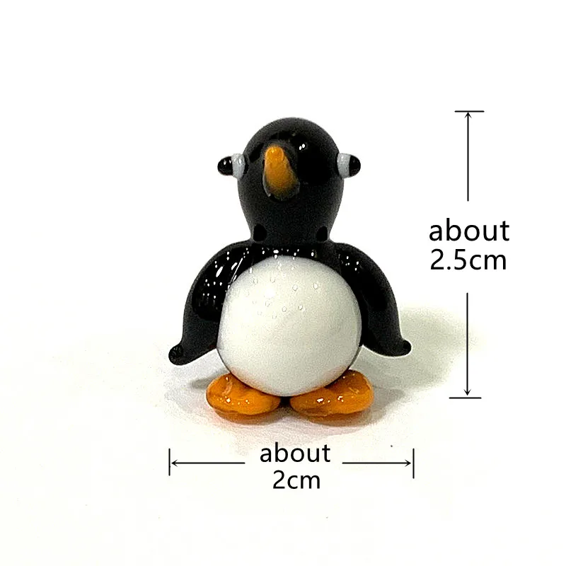 Mini Glas meeres tiere Statuette niedlichen Meeresfisch Delphin Tintenfisch Pinguin Kugelfisch Stachel rochen Walhai Fisch Krabbe Meeres schildkröte Elektrischer Aal Goldfisch Kaninchen Affen Ornamente – Detail 29