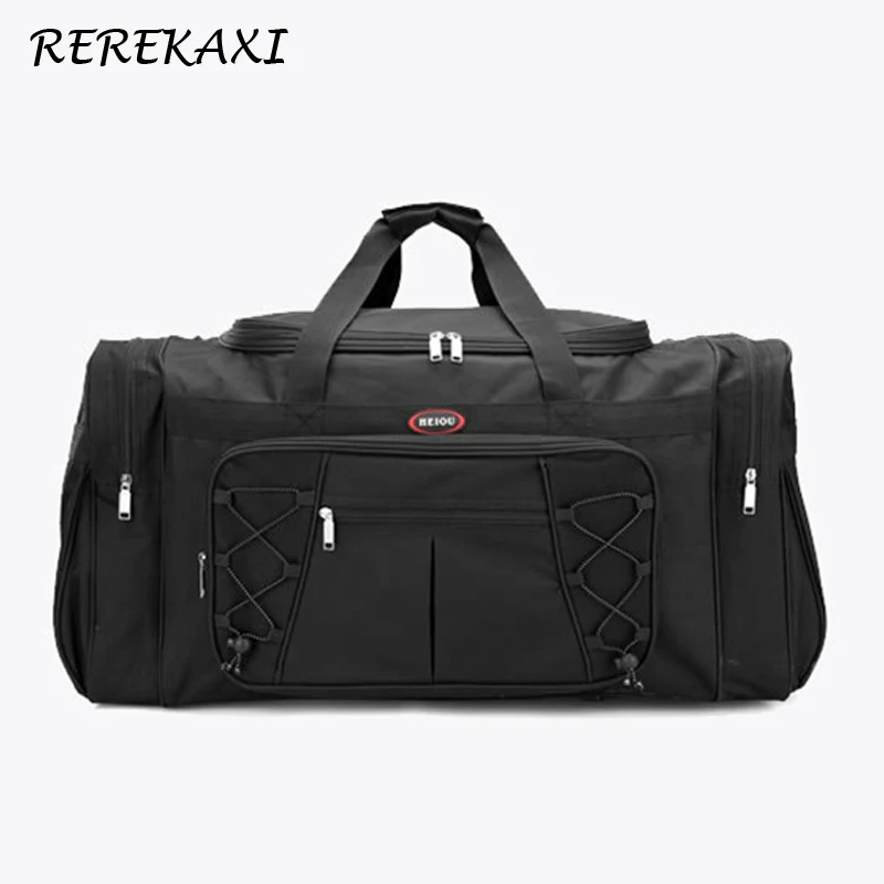 Large Capacity Men\'s Travel Bag Weekend Women\'s Waterproof Polyester Hand Luggage Big Bag Male Travel Duffle Bags Packing Cubes