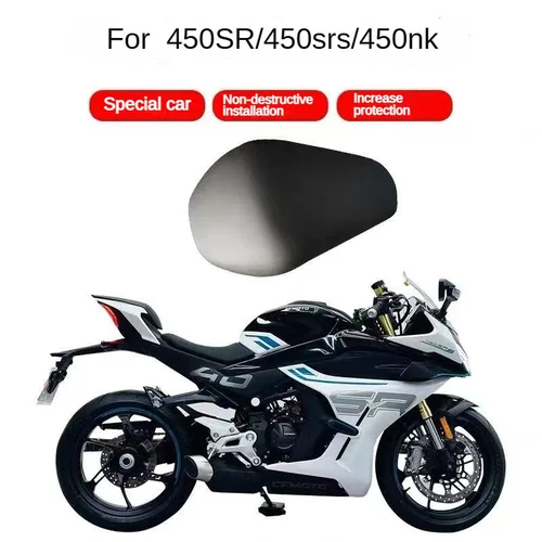 Imagen 2 del producto Para CFMOTO 450SS 450SR 450NK 2022 2023 2024 2025 almohadilla del asiento trasero del pasajero de la motocicleta modificada con almohadilla de joroba trasera suave 