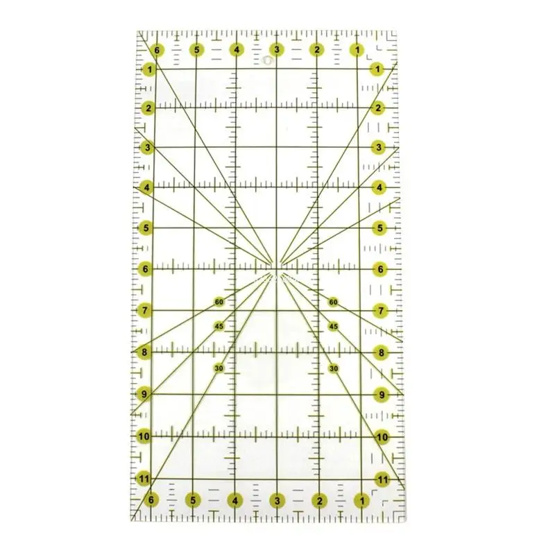 Clear Acrylic Sewing Template Non-slip Cutting Mat for Patchwork Quilting Sewing Dropship