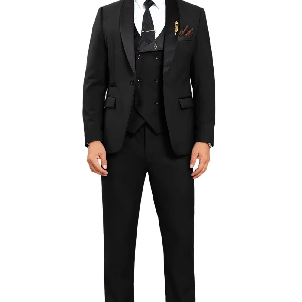 

Elegant Men's Suit Casual Business Wedding Home Work Coats Suits Set Modern Tailored Men's Terno Fashion