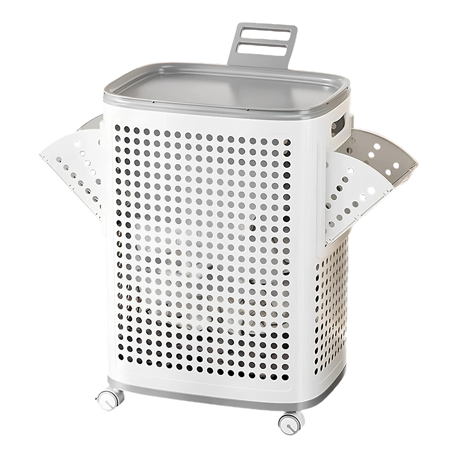

Hollow Out Laundry Basket with Wheels Laundry Hamper (Large flagship model)