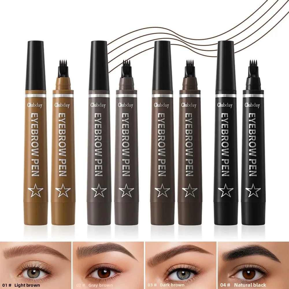 4-Prong Brow Pen: Creates natural-looking 'Wild' brows, long-lasting, waterproof, and easy to apply.