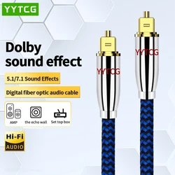 Digital Optical Audio Cable Toslink SPDIF Optic Fibre Cable for HiFi Amplifiers Blu-ray Player Xbox 360 Soundbar Fiber Cable 7.1