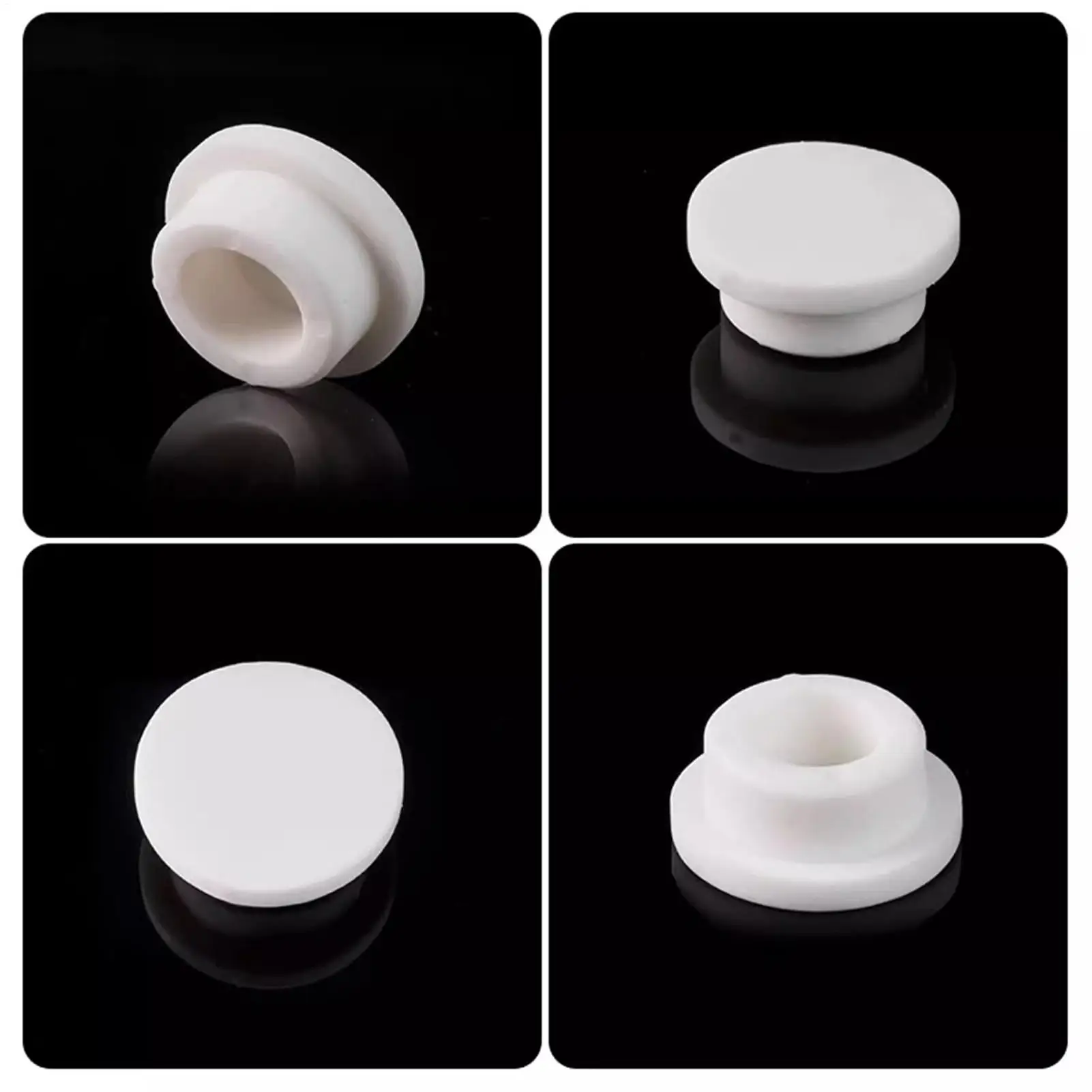 Shower Stopper 5 Pieces Silicone Sink Hole Cap Gasket Plug Sealing Replacement For Home Sink Basin Kitchen Countertop Bar
