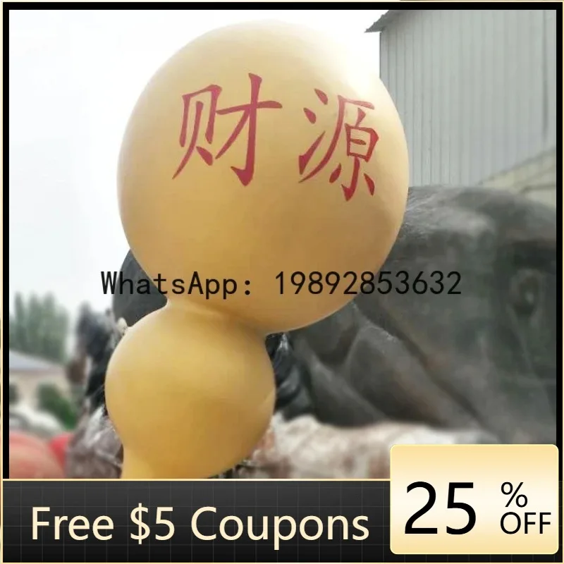 Z4    Suspended Water Flowing Sky Pot Water Feature Sculpture Large Square Community Courtyard Garden Outdoor Sculpture Ornament