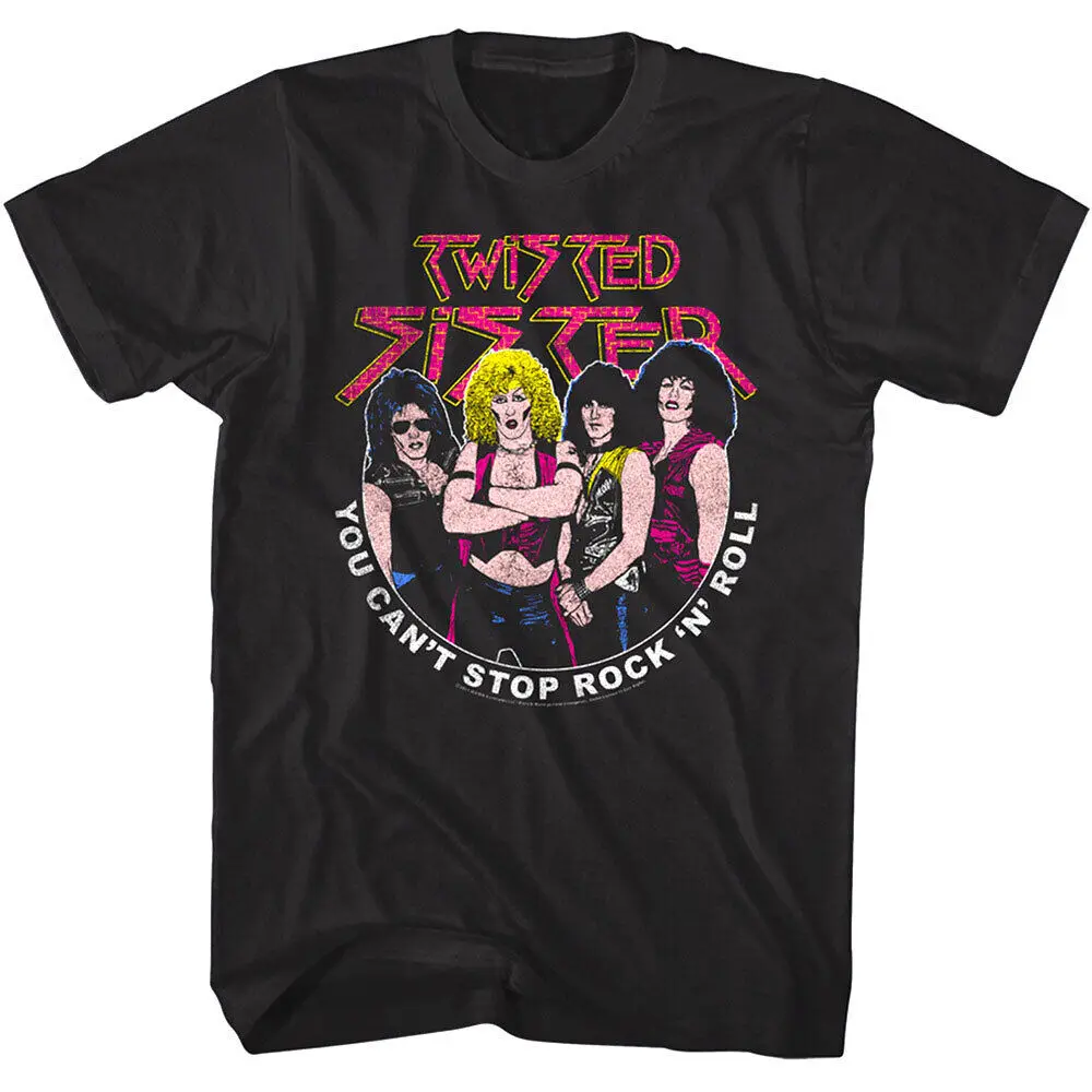 Twisted Sister Cant Stop RocknRoll Mens T Shirt