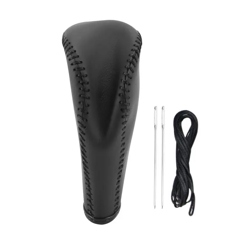 M46K-Leather Gear Shift Knob Cover For Toyota Corolla Rav4 Rav 4 2014-2019 Automatic Hand-Stitched DIY Gear Shift Collars