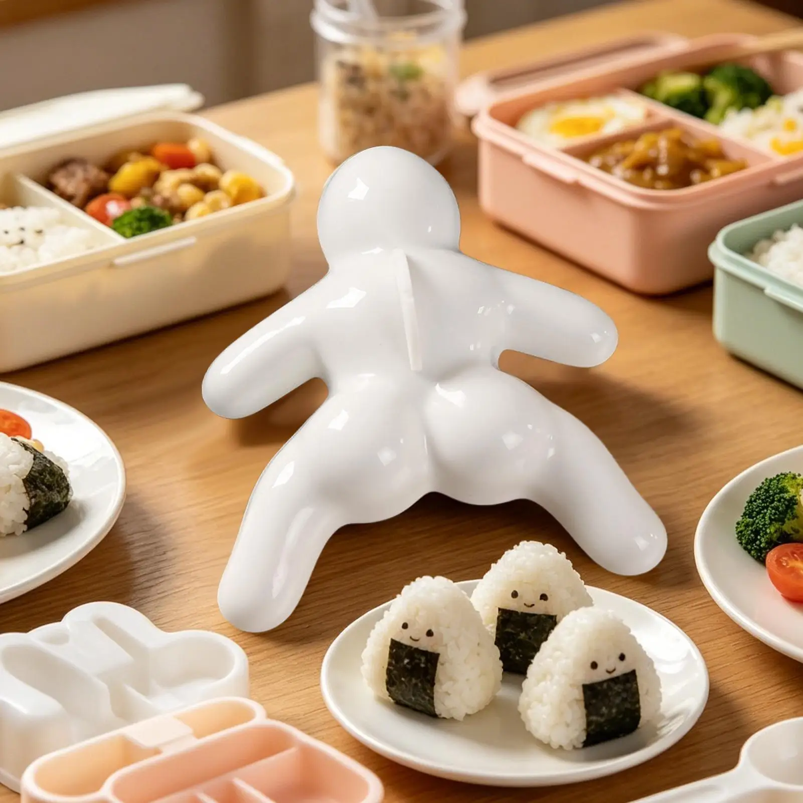 Human Shaped Non Stick Rice Ball Maker Mold Japanese Sushi Rice Mold for Home Restaurant Camping Picnic DIY Lunch Supply