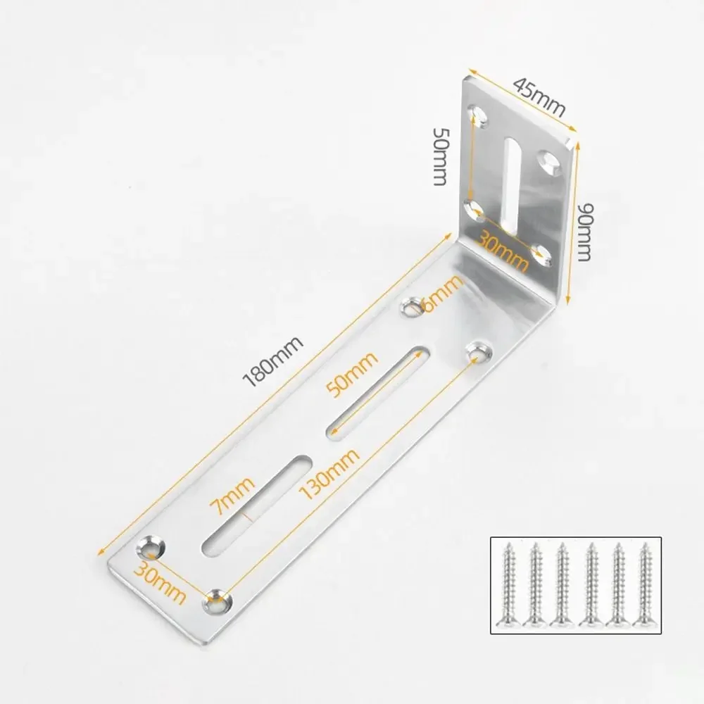 Stainless Steel Triangle Support Bracket Space Saving Furniture Accessories Fixing Bracket Useful Hardware Shelf Bracket