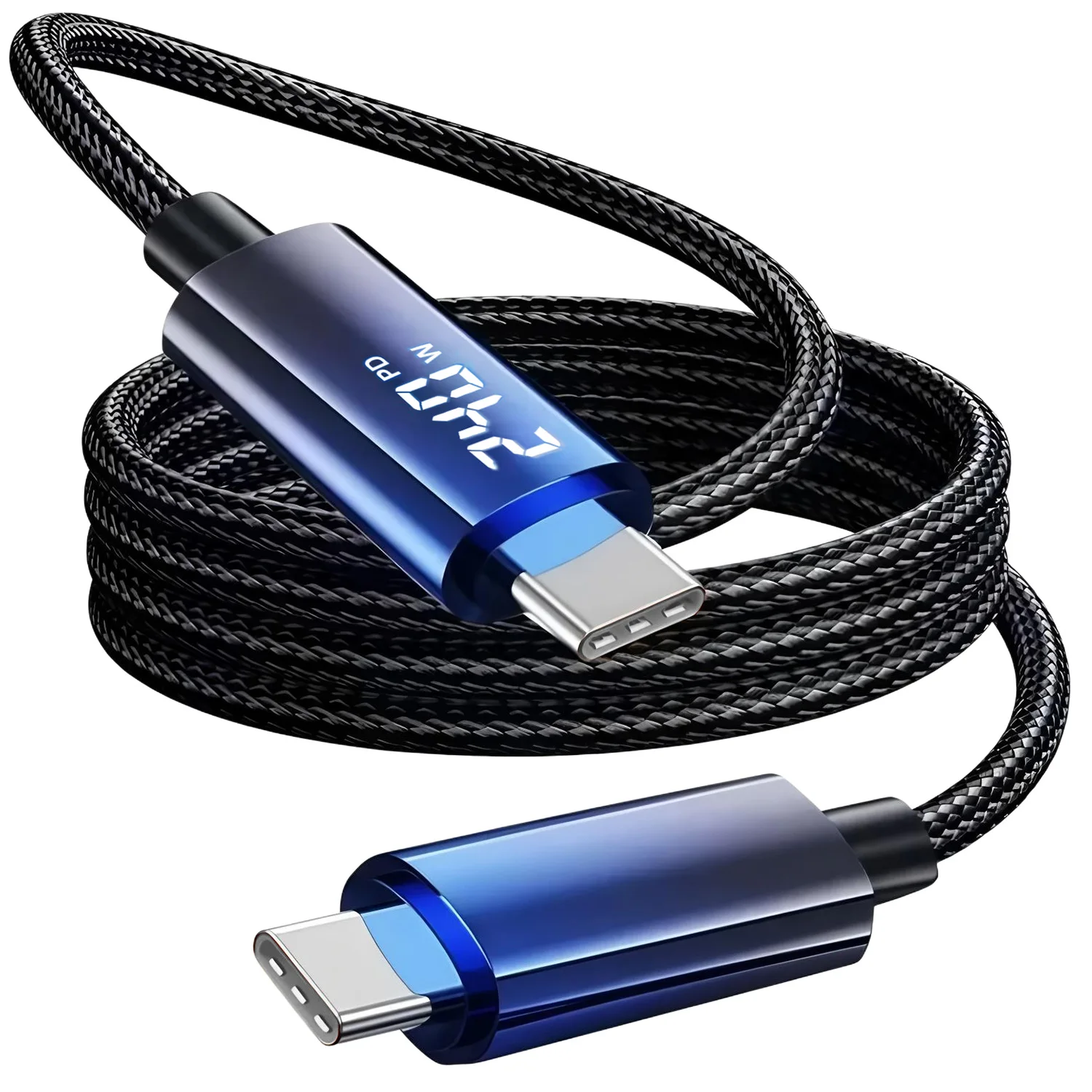 Image of PD 240W USB-C-auf-USB-C-Kabel für Samsung S24 S23 Super-Ladekabel für iPhone 17 Plus Pro Max Xiaomi Schnellladekabel