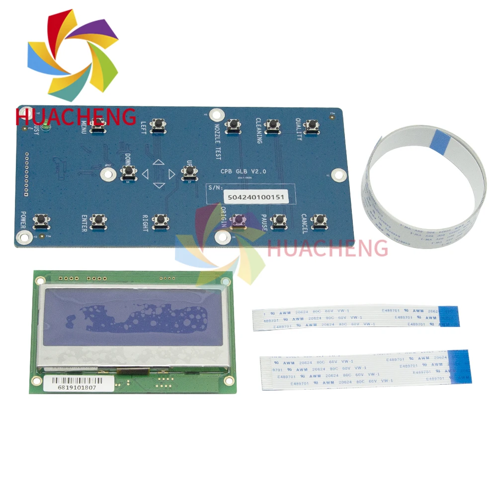 1Pc For Hansen Inkjet Photo Printer LCD Display Board Key Board i1600 5113 4720 i3200 With Powder Shaker