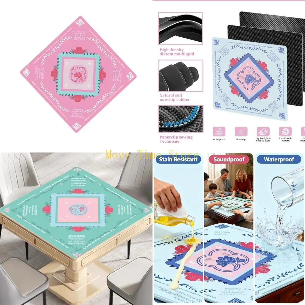 

92ME Light weight Reusable Mahjong Game Mats With Stable Rubber Base And Resistant Coating