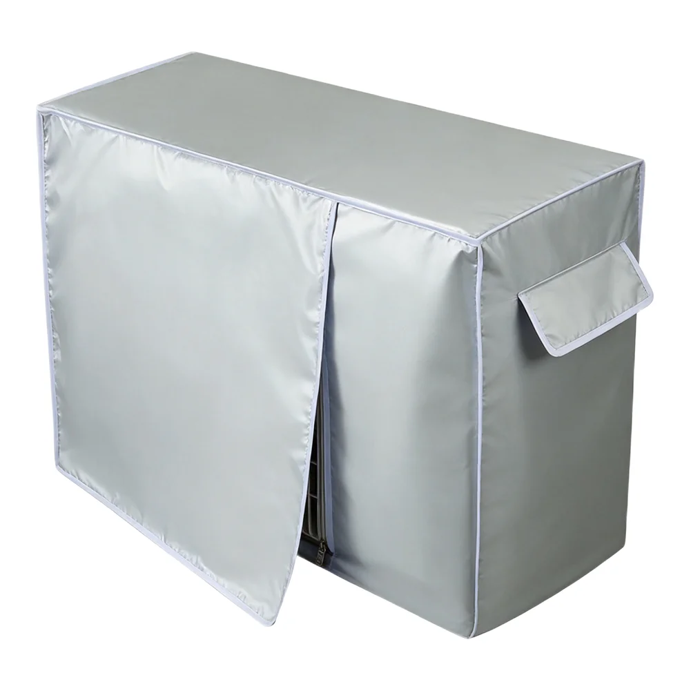 Outdoor Air Conditioner Cover with Weather Resistant Polyester Fabric for Protection Against Sun Rain and Dust Fits Most Units