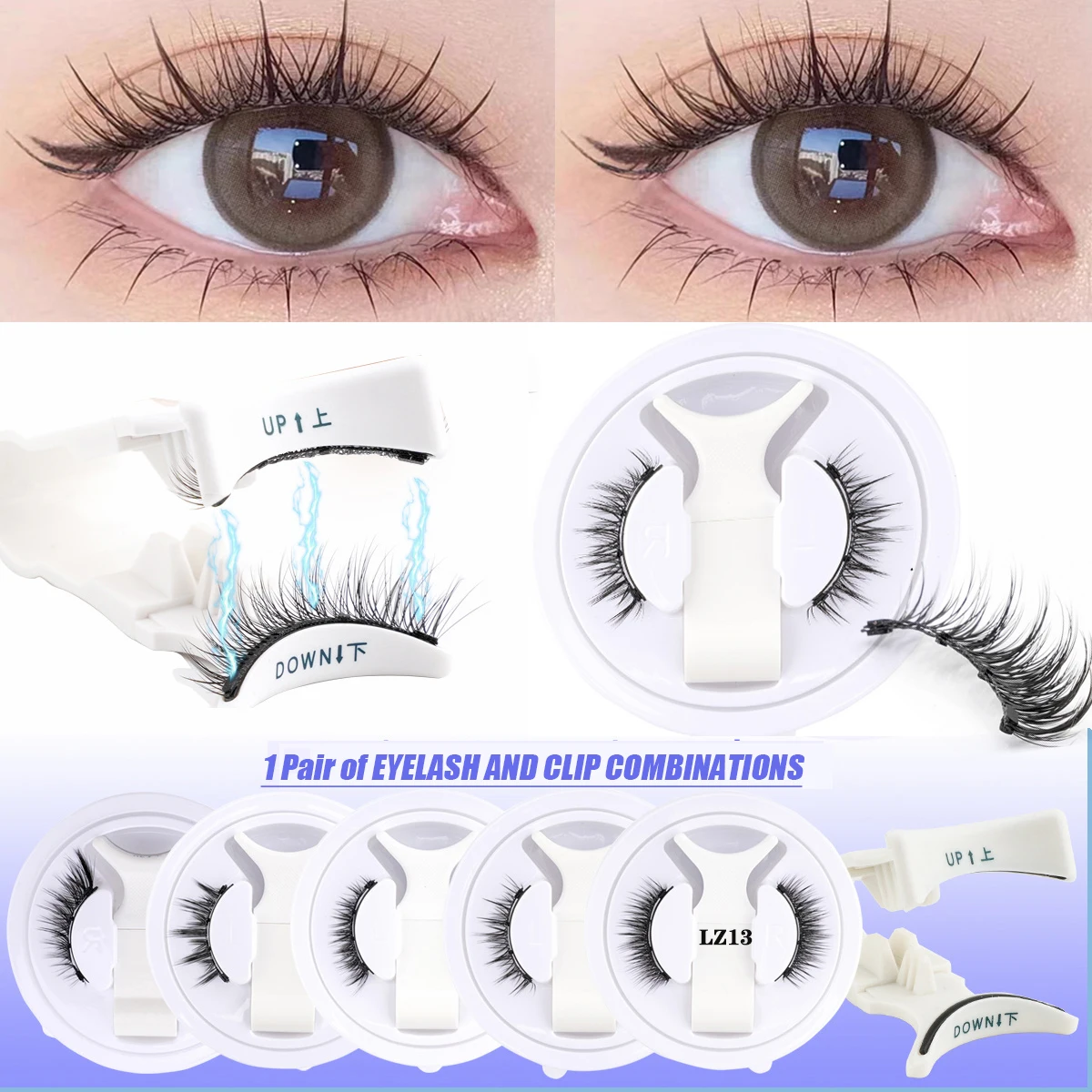 الحرة الغراء 1 زوج ثلاثية الأبعاد المغناطيس الفرقة رموش مغناطيسية أطقم لينة الطبيعية رقيق قابلة لإعادة الاستخدام كاذبة رموش بالمنك أدوات ماكياج مقاوم للماء #1