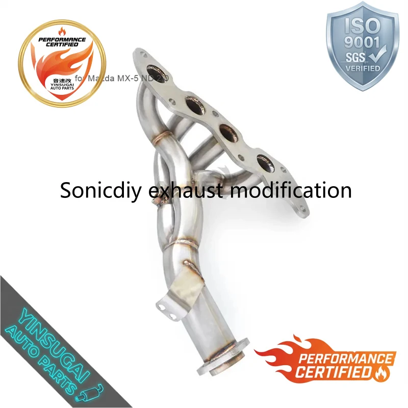 Direct-Fit Performance Downpipe for Mazda MX-5 ND 2.0 Heat Insulation/Mirror Polished