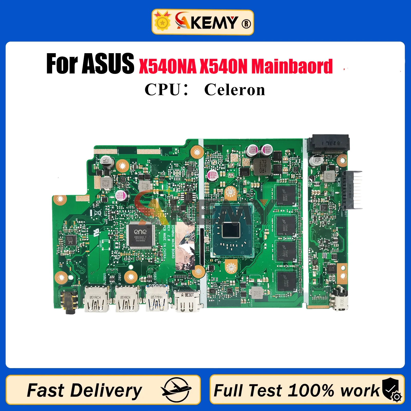 

X540NA Laptop Motherboard For ASUS VivoBook X540N R540N F540N A540N D540N X540NA X540NV Notebook Mainboard With Celeron CPU stk