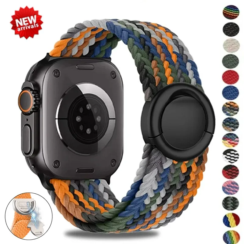 Geflochtenes Armband für Apple Watch Band 44 mm 40 mm 45 mm 49 mm 41 mm 38 Schnalle Armband iWatch Serie SE 10 9 8 7 6 Ultra2 Magnetband