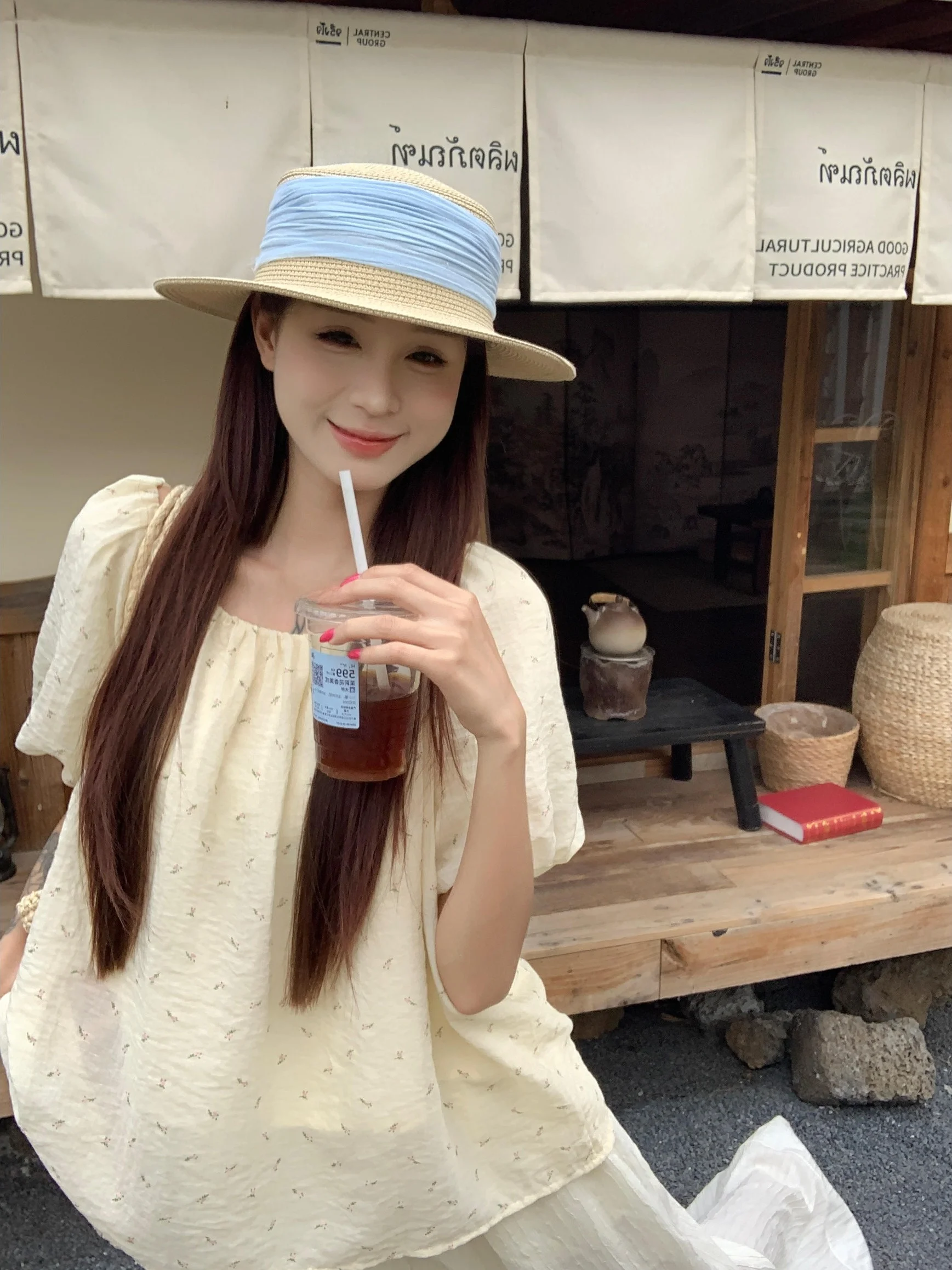 

Korean Style Floral Print Short Sleeve Shirt Women's Summer New plus Size Fashionable Versatile Top Breathable Skin-Friendly