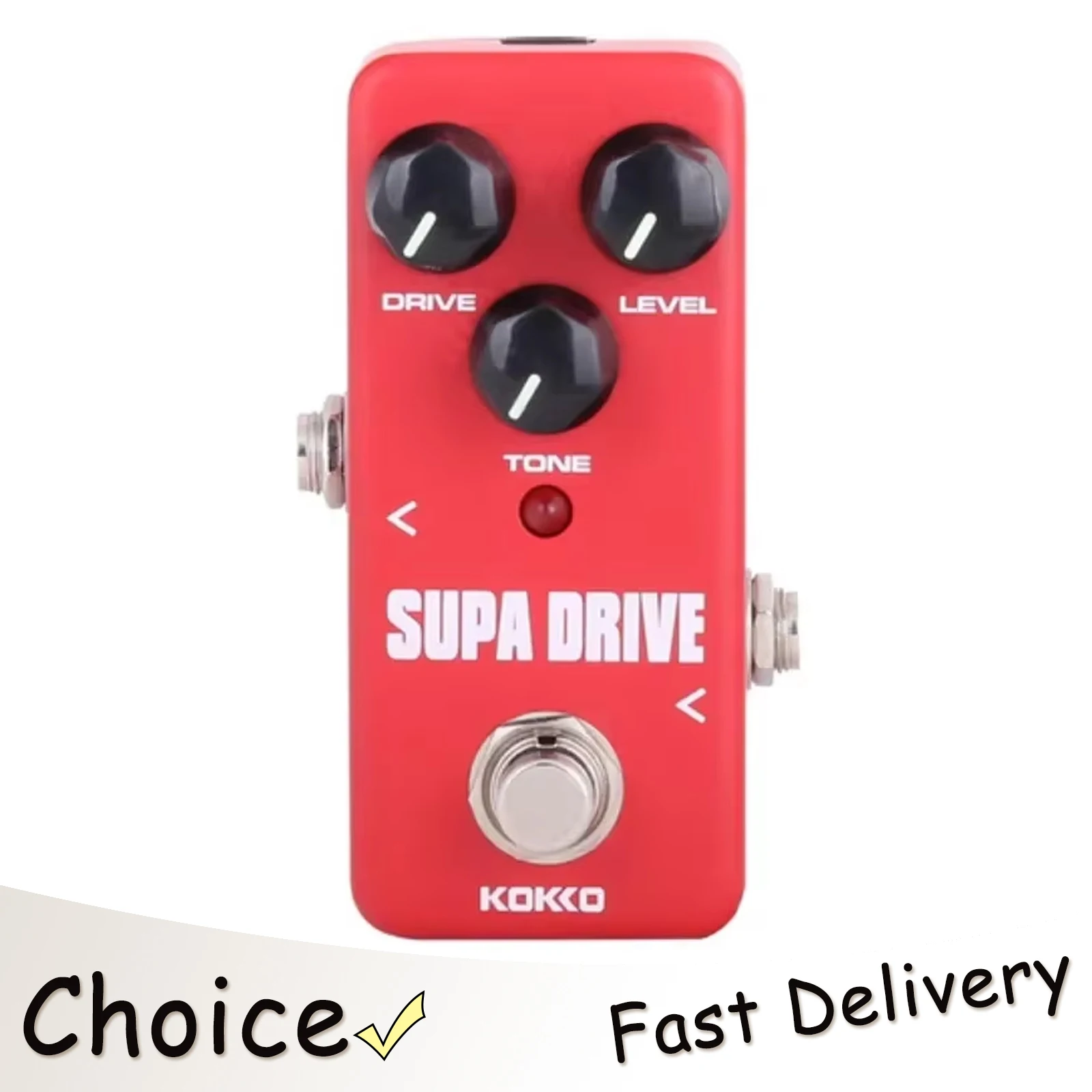 

Электрогитарная педаль эффектов KOKKO FOD5 Supa Drive, портативная профессиональная педаль овердрайва с технологией True Bypass, аксессуары для гитары