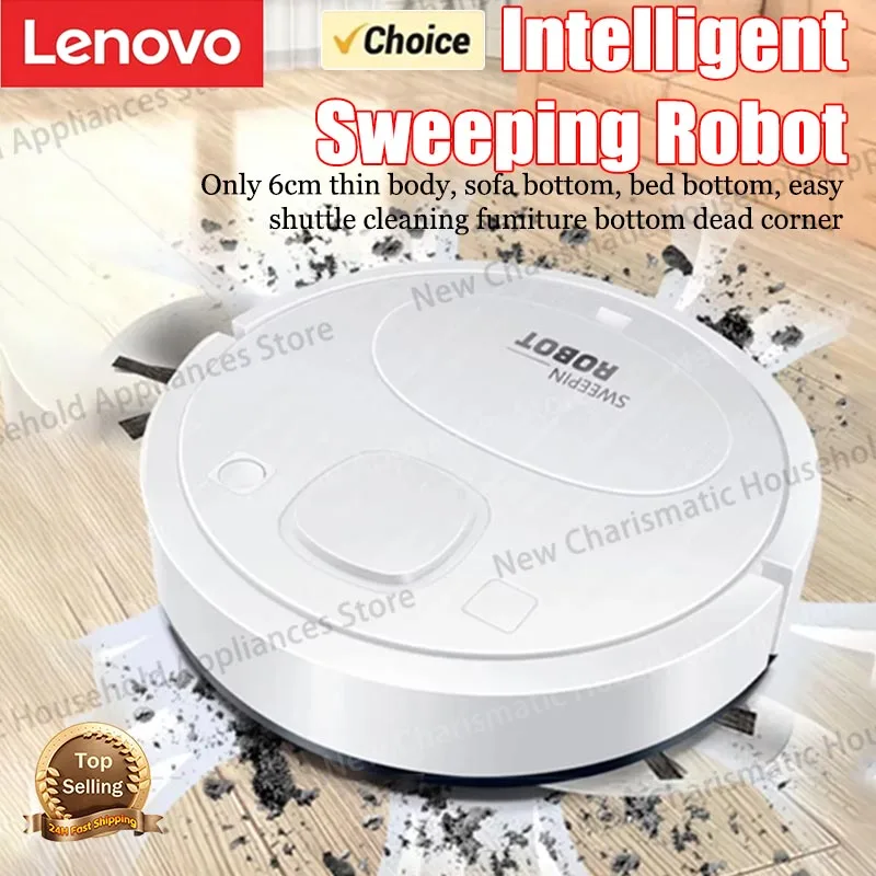 Lenovo New Intelligent Sweeping Robot Lazy Home Cleaning Machine Usb Automatic Vacuum Cleaner Small Household Appliances
