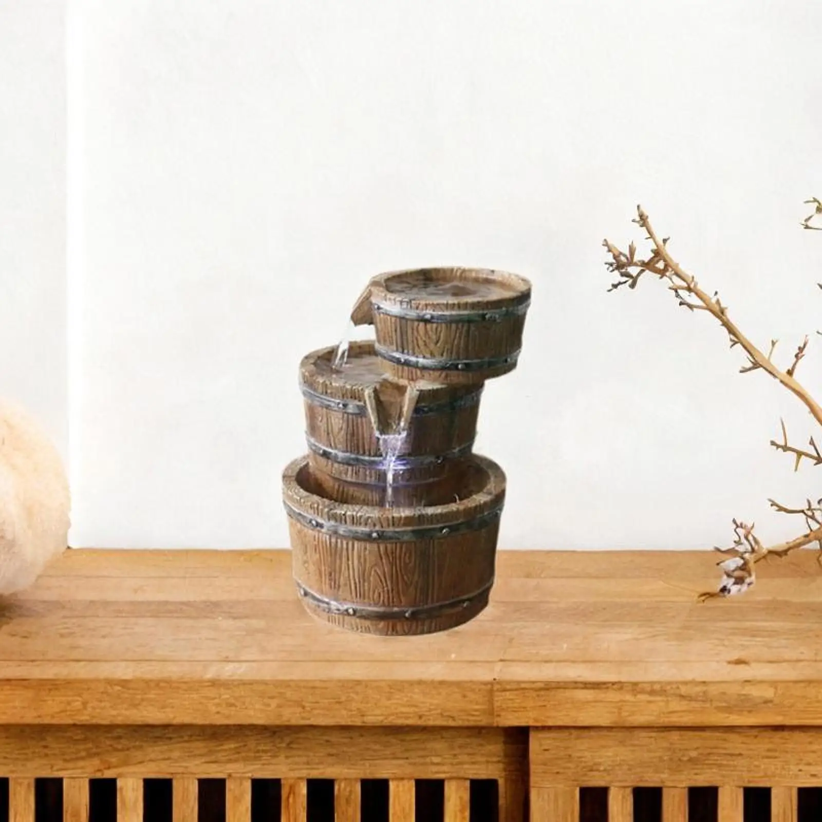 

Small Tabletop Water Fountain Indoor Sculpture for Bedroom Living Room