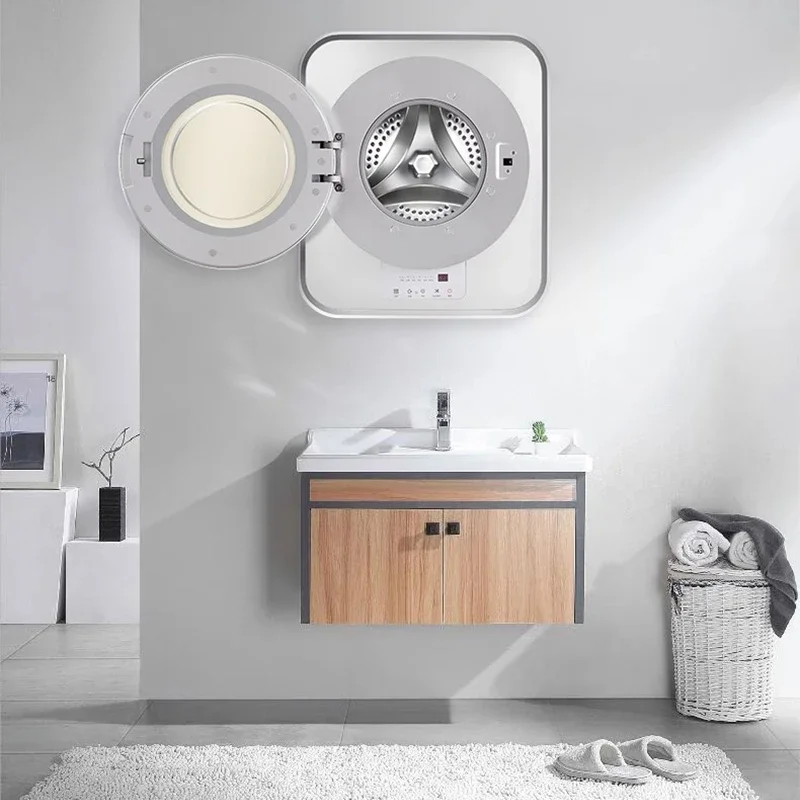 Wall‑Mounted Mini Automatic Washing Machine, High‑Temperature Boiling Wash & Sterilization for Baby Clothes
