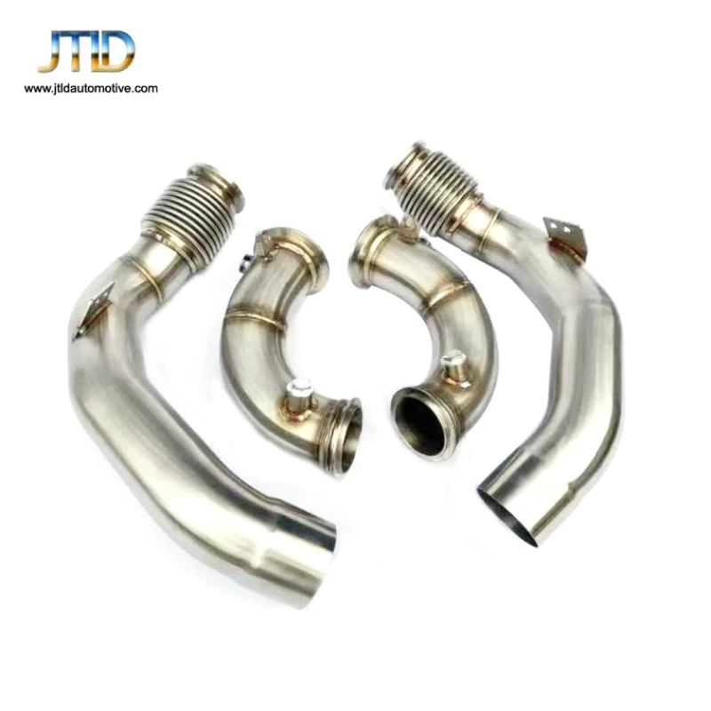 

Car Exhaust System Downpipe For BMW F90 M5 down/middle pipe set Stainless Steel Muffler Down Pipe With/Without High Flow Catalyt