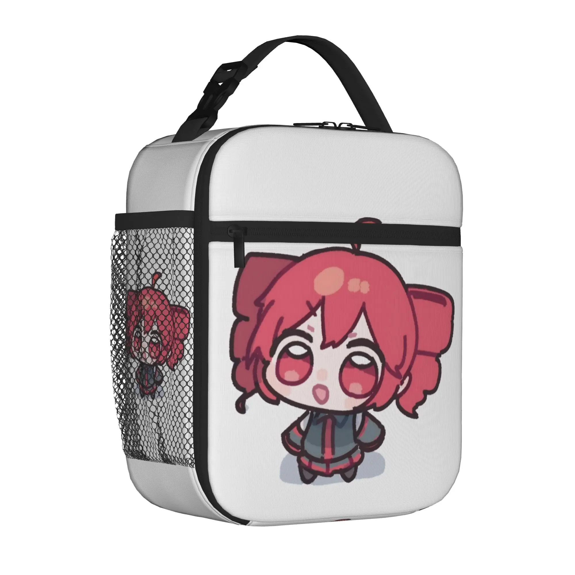 Kasanes Virtual Singer Tetoes Tote Insulated Lunch Bag Cartoon Cute Handheld Food Bag Reusable Cooler Thermal Washable Bento Box