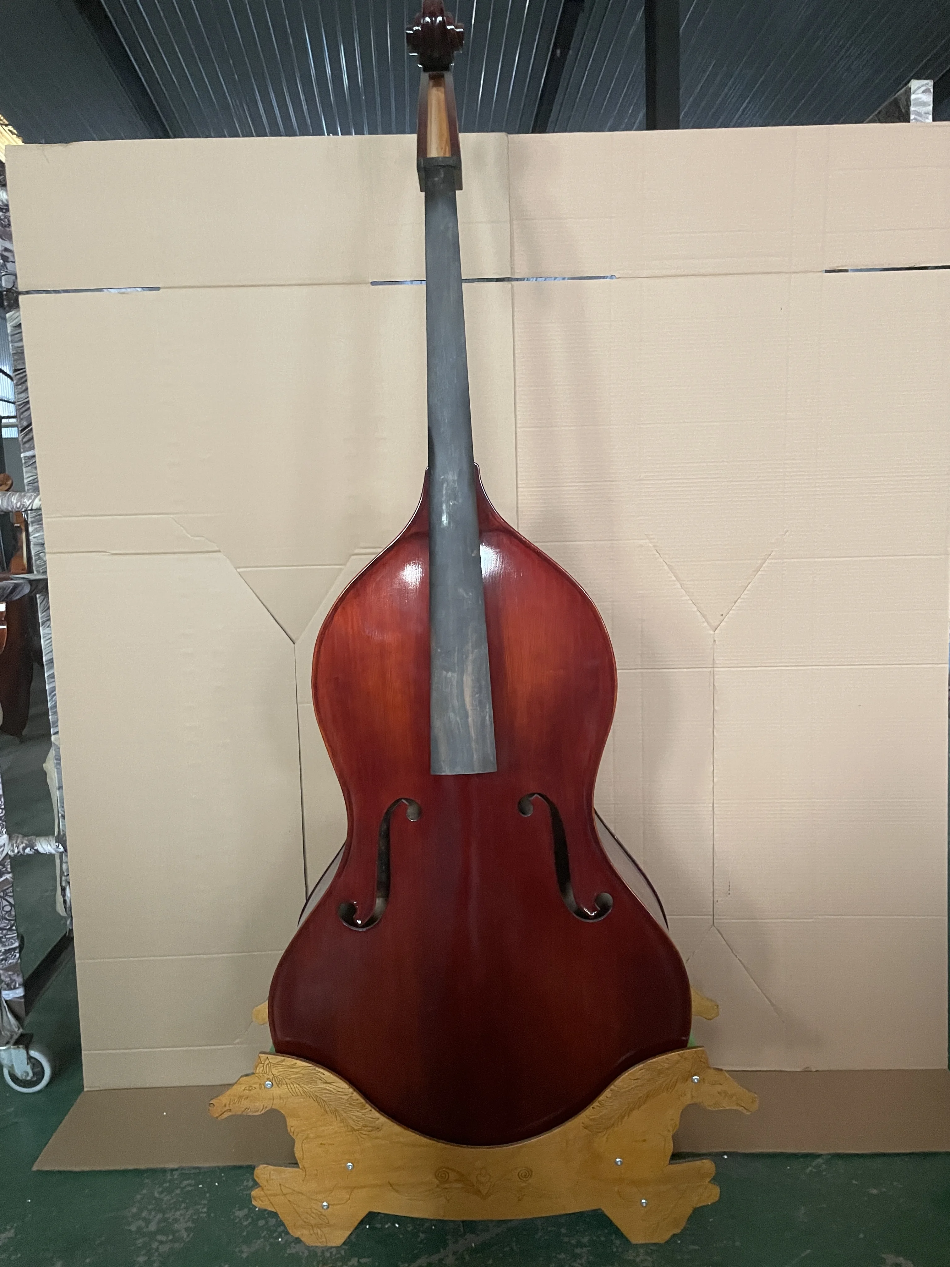 100% handmade coneless bass 3/4 high-quality gourd shaped professional special shaped solid wood and all accessories