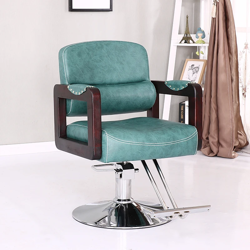 

Ergonomic Professional Salon Chair Luxury Vintage Commercial Classic Chair Accessories Swivel Sillon Peluqueria Salon Furniture