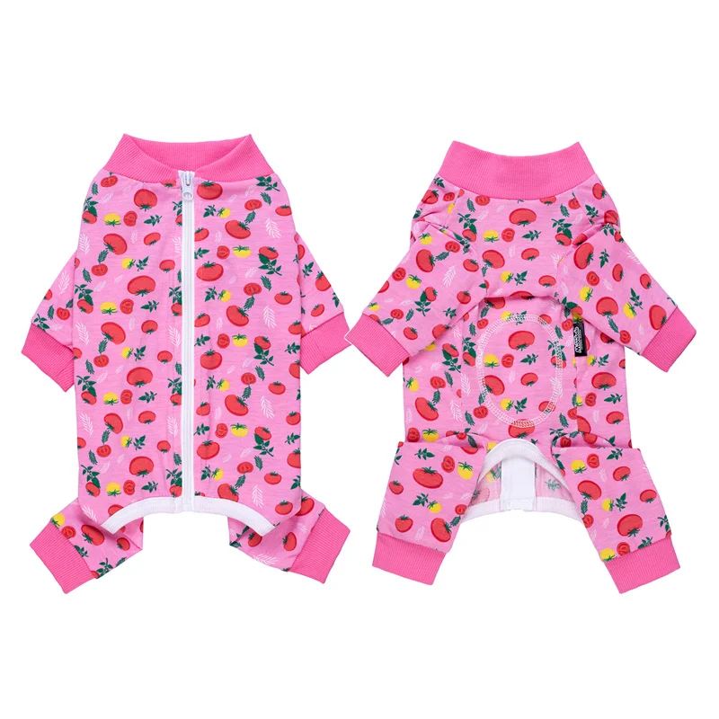 Dog Pajamas for Small Medium Dogs Soft Cozy Dog Clothes Jumpsuit Full Covered Belly Pet Recovery Suit for Girl Boy Dogs Cuttable