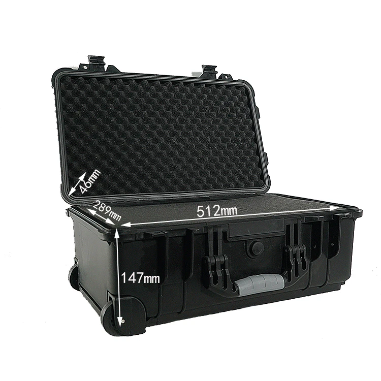 small outdoor waterproof shockproof tool box with wheels