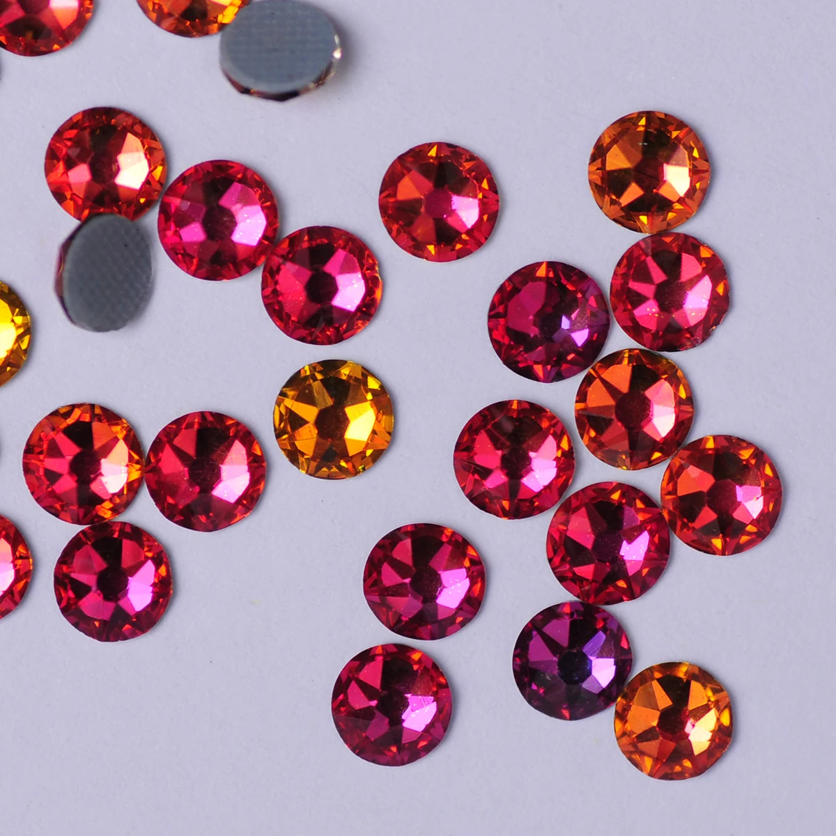 YANRUO 2088 Red Flame Glass Rhinestones Diamonds Crafts Sew On Crystals Neelework For Dress Rhinestones For Clothing