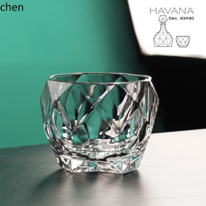 crystal glass wine glass set light luxury high-end foreign wine cup special-shaped Wei cup decanter