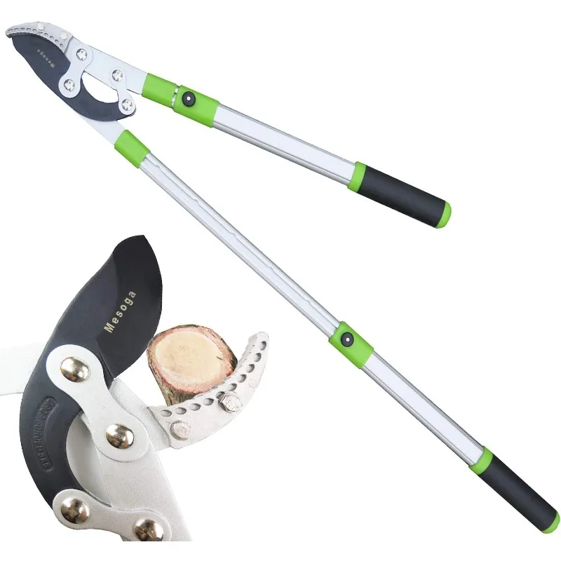 Anvil Lopper with Extendable, Bypass Lopper Heavy Duty, Tree Trimmer Telescopic 26-41 Inch, Garden Tools Pruner 5 Layers