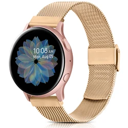 20mm 22mm Magnetic Strap for Samsung Active 2 40/44mm Gear S3 Rose Gold Band for Women Bracelet Galaxy Watch 3 4 Classic Band